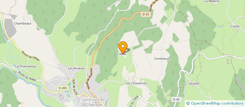 localisation de l'entreprise MONSIEUR EDDY MANAS  SAINT-JUST-EN-CHEVALET