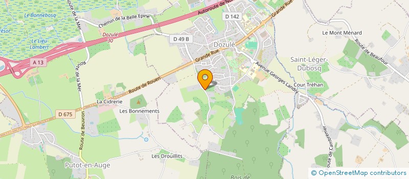 localisation de l'entreprise MONSIEUR EDDY MARIE  DOZULE