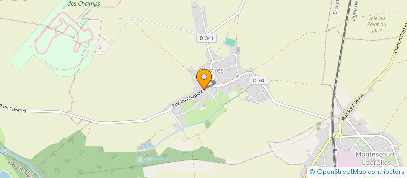 localisation de l'entreprise MONSIEUR EDDY MATON  CLASTRES