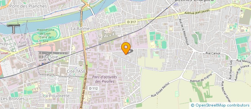 localisation de l'entreprise MONSIEUR EDDY MAZOUZ  DECINES CHARPIEU