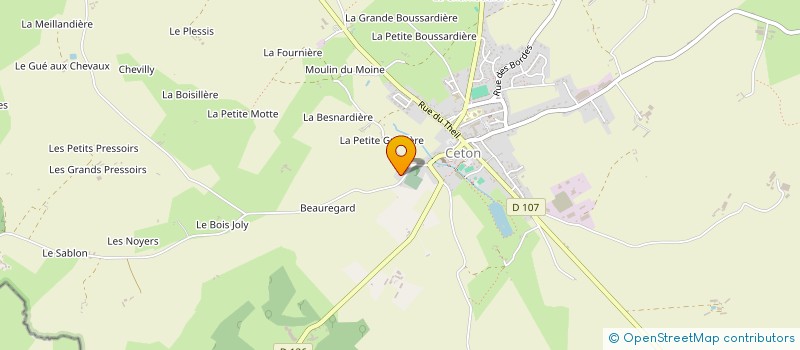 localisation de l'entreprise MONSIEUR EDDY MERCIER à CETON