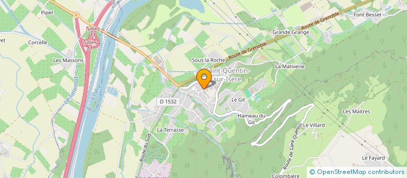 localisation de l'entreprise MONSIEUR EDDY MICOUD  SAINT-QUENTIN-SUR-ISERE