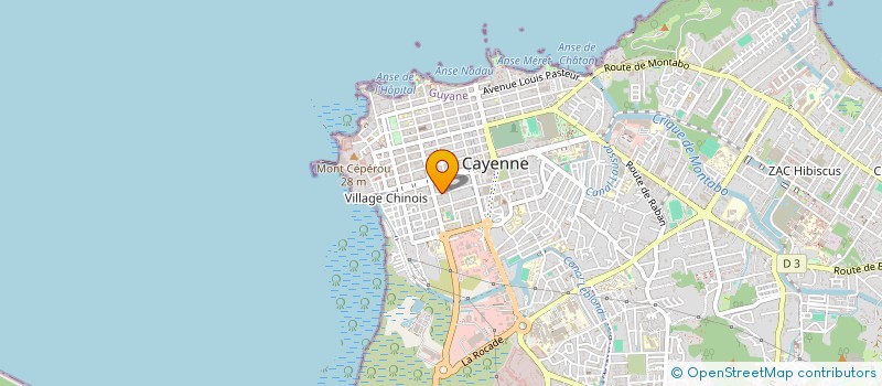 localisation de l'entreprise MONSIEUR EDDY MONTROP-HIPPOLYTE  CAYENNE