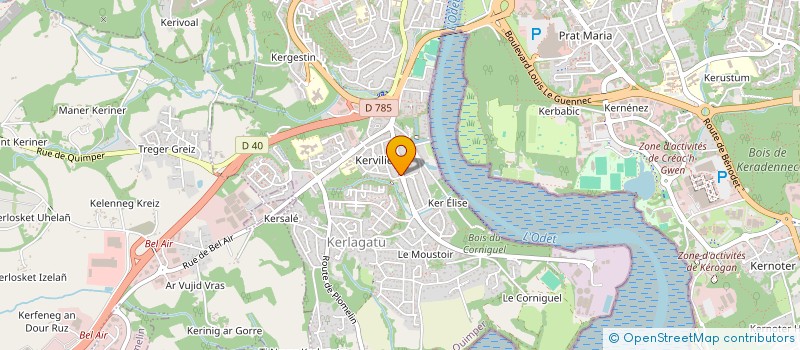 localisation de l'entreprise MONSIEUR EDDY MOREAUX  QUIMPER