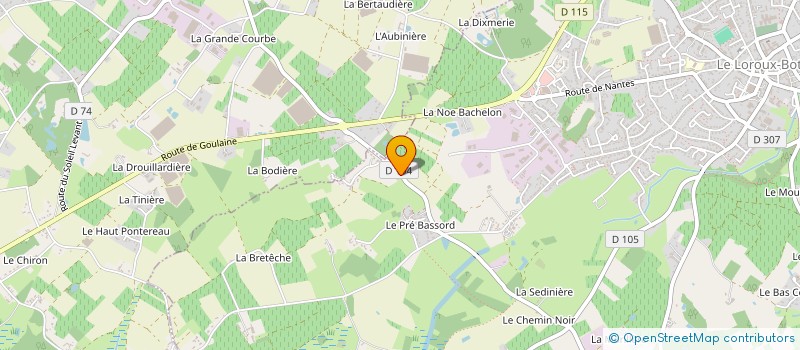 localisation de l'entreprise MONSIEUR EDDY NORTON  LE LOROUX-BOTTEREAU