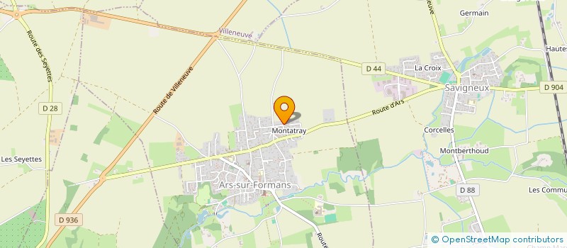 localisation de l'entreprise MONSIEUR EDDY PALIX  ARS-SUR-FORMANS