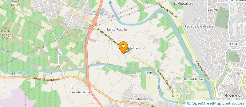 localisation de l'entreprise MONSIEUR EDDY PERES  BEZIERS