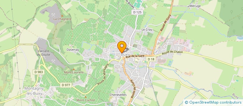 localisation de l'entreprise MONSIEUR EDDY PERRAUD  BUXY