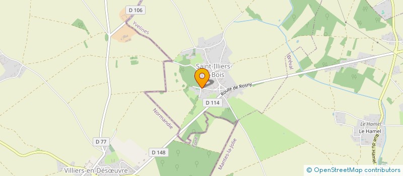 localisation de l'entreprise MONSIEUR EDDY RENE à SAINT-ILLIERS-LE-BOIS