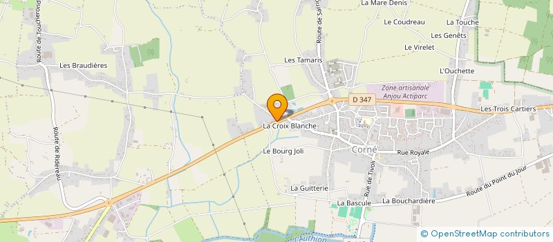 localisation de l'entreprise MONSIEUR EDDY RODRIGUES  LOIRE-AUTHION