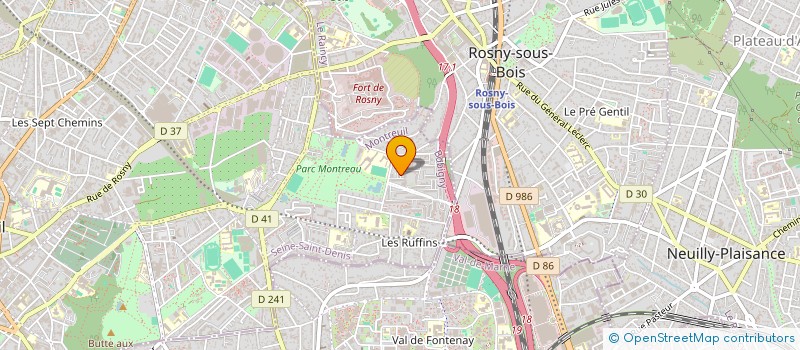 localisation de l'entreprise MONSIEUR EDDY ROLAND BOHUI à MONTREUIL