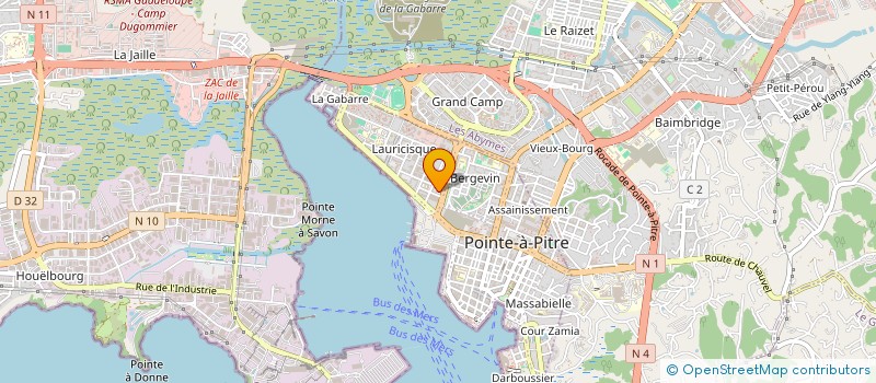 localisation de l'entreprise MONSIEUR EDDY RONAUL à POINTE-A-PITRE