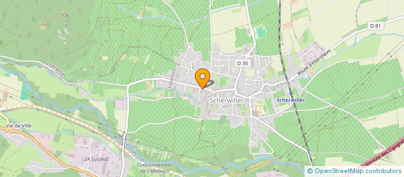 localisation de l'entreprise MONSIEUR EDDY SAAS  SCHERWILLER