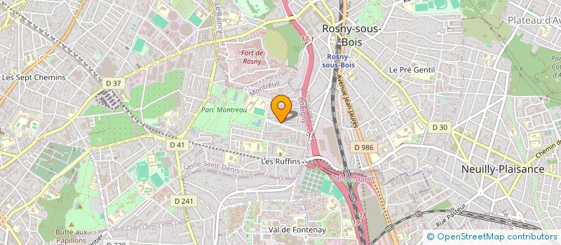 localisation de l'entreprise MONSIEUR EDDY SABAS  MONTREUIL