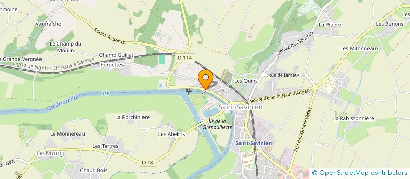 localisation de l'entreprise MONSIEUR EDDY SARLANDE à SAINT-SAVINIEN