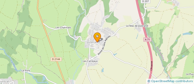 localisation de l'entreprise MONSIEUR EDDY STENEGRE  JOZERAND