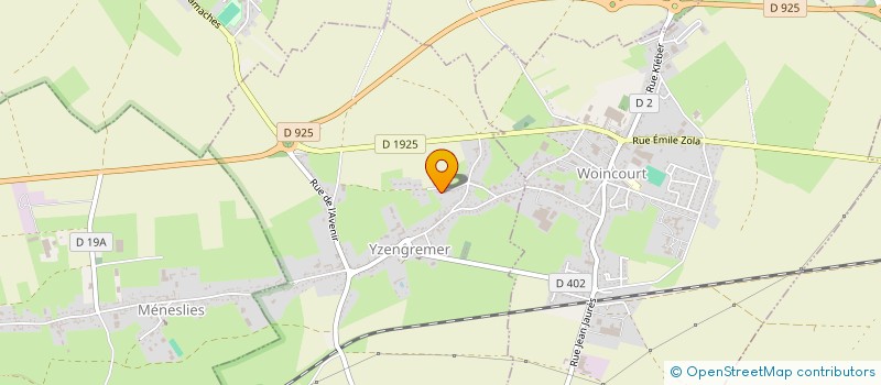 localisation de l'entreprise MONSIEUR EDDY TELLIER  YZENGREMER