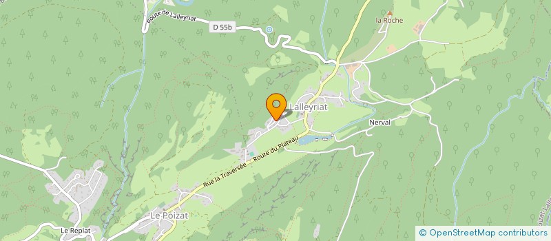 localisation de l'entreprise MONSIEUR EDDY THOMAS  LE POIZAT-LALLEYRIAT