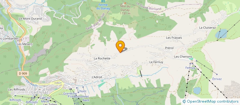 localisation de l'entreprise MONSIEUR EDDY THOVEX à LA CLUSAZ