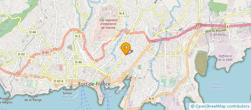 localisation de l'entreprise MONSIEUR EDDY VIGNE à FORT DE FRANCE
