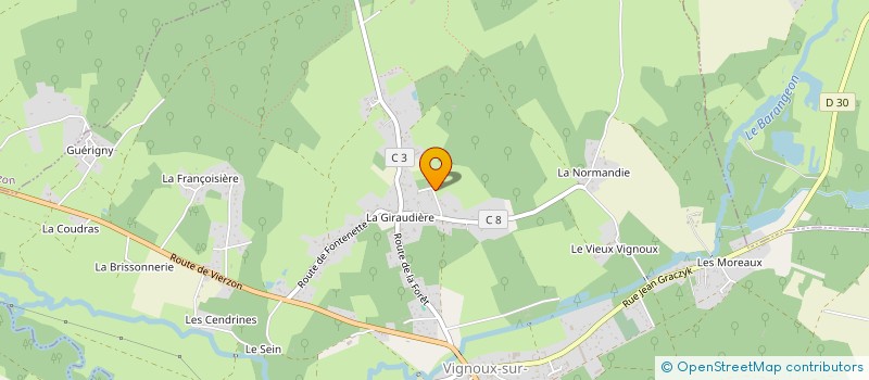 localisation de l'entreprise MONSIEUR EDDY ZITO à VIGNOUX-SUR-BARANGEON