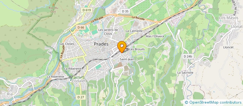 localisation de l'entreprise MONSIEUR EDELMIRO SILVA à PRADES