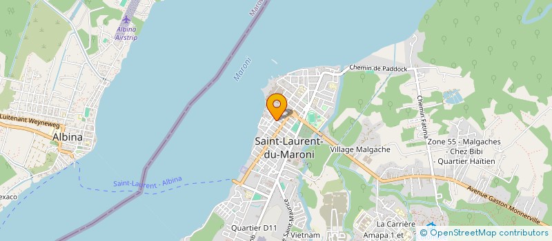 localisation de l'entreprise MONSIEUR EDELSON LOURGHI à SAINT-LAURENT-DU-MARONI