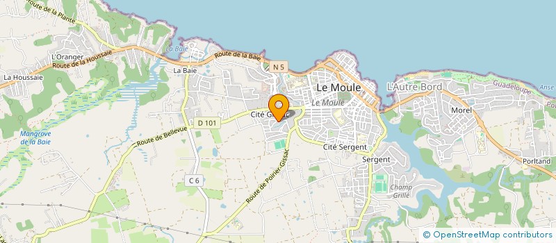 localisation de l'entreprise MONSIEUR EDENS LUCE à LE MOULE