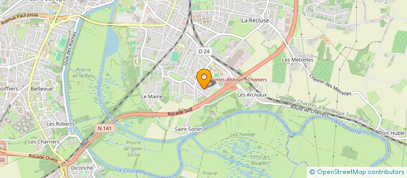 localisation de l'entreprise MONSIEUR EDERN EMERIT  BUSSAC-SUR-CHARENTE