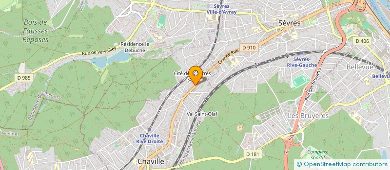 localisation de l'entreprise MONSIEUR EDERSON EDERSON MENDES RIBEIRO à SAINT-CLOUD