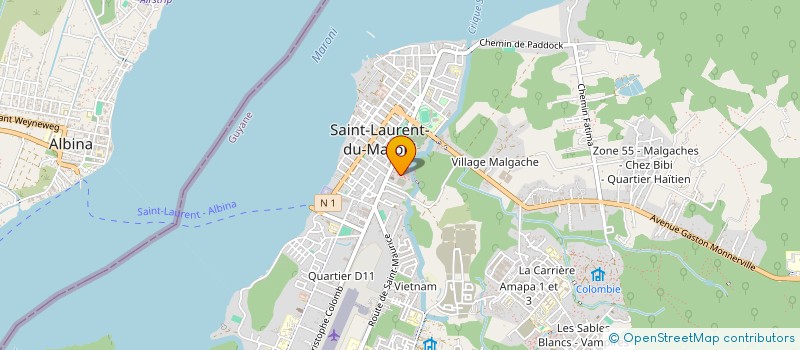 localisation de l'entreprise MONSIEUR EDERSON MONTEIRO BATISTA à SAINT-LAURENT-DU-MARONI