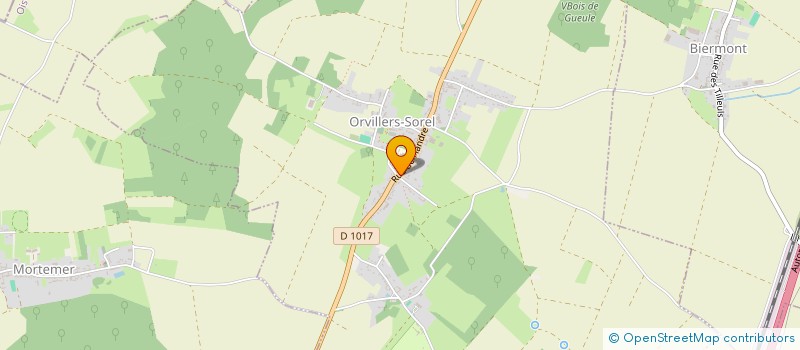 localisation de l'entreprise MONSIEUR EDGA MAMBOU  ORVILLERS-SOREL