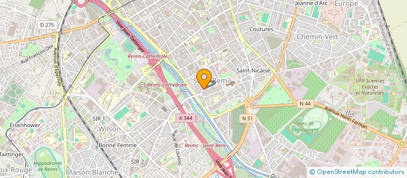 localisation de l'entreprise MONSIEUR EDGAR BELLOW  REIMS