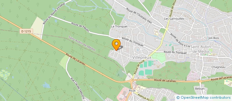 localisation de l'entreprise MONSIEUR EDGAR CUENIN  LACANAU