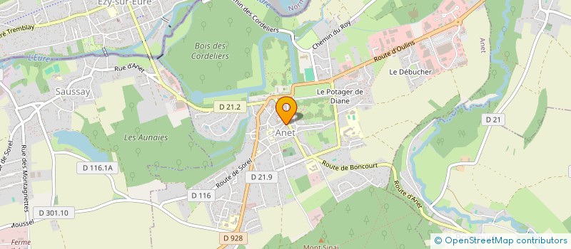 localisation de l'entreprise MONSIEUR EDGAR DAVID à ANET
