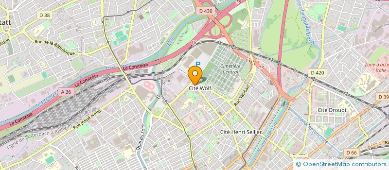 localisation de l'entreprise MONSIEUR EDGAR DREYER  MULHOUSE