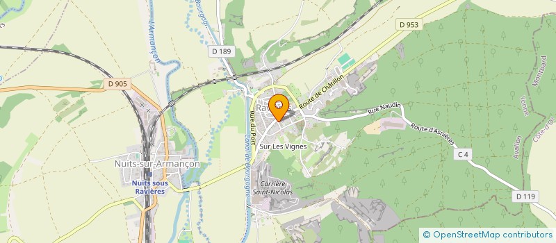 localisation de l'entreprise MONSIEUR EDGAR FERNANDES FERREIRA  RAVIERES