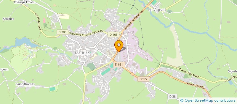 localisation de l'entreprise MONSIEUR EDGAR FRITZSCHE à MAURIAC
