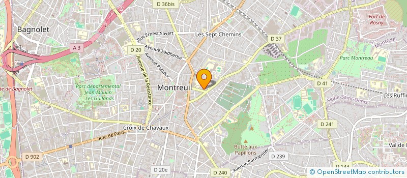 localisation de l'entreprise MONSIEUR EDGAR GIROLET à MONTREUIL