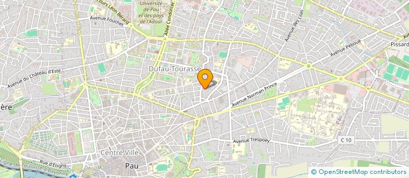localisation de l'entreprise MONSIEUR EDGAR GOURDIN à PAU
