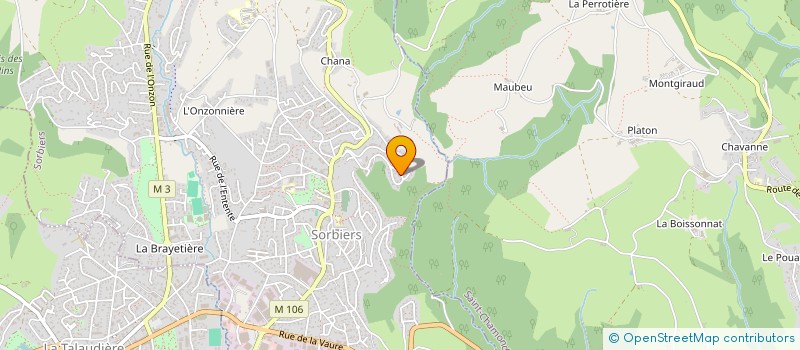 localisation de l'entreprise MONSIEUR EDGAR GOUTELLE  SORBIERS