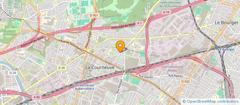 localisation de l'entreprise MONSIEUR EDGAR GUILMOTO à LA COURNEUVE