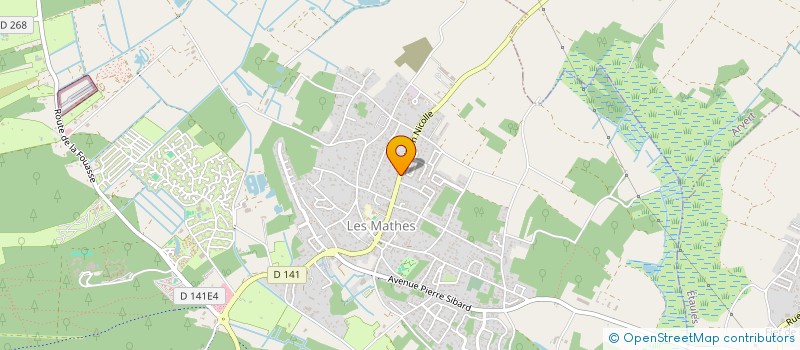 localisation de l'entreprise MONSIEUR EDGAR LABAISSE  LES MATHES