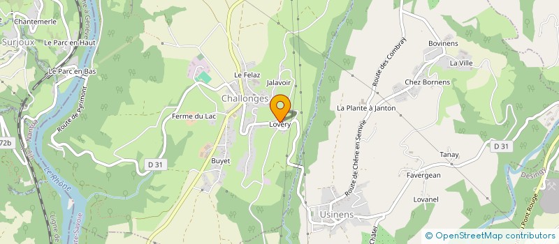 localisation de l'entreprise MONSIEUR EDGAR MONNET-MARTIN  CHALLONGES