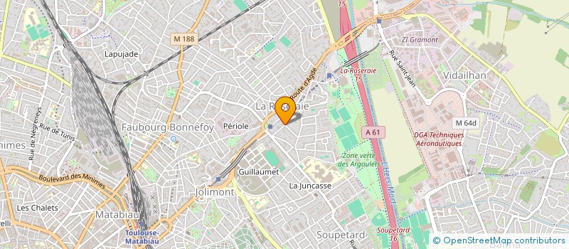 localisation de l'entreprise MONSIEUR EDGAR NUNES  TOULOUSE