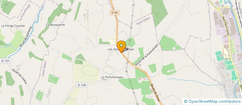 localisation de l'entreprise MONSIEUR EDGAR PAILLOUSSE  TOURVILLE-EN-AUGE