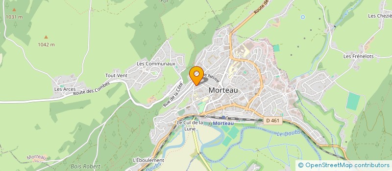 localisation de l'entreprise MONSIEUR EDGAR VILELA DA SILVA  MORTEAU