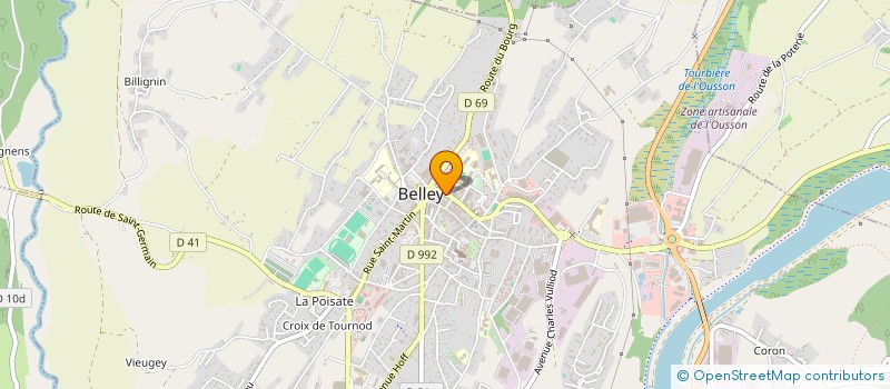 localisation de l'entreprise MONSIEUR EDGAR YEPREMYAN  BELLEY