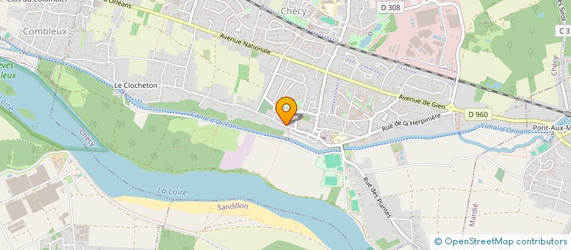 localisation de l'entreprise MONSIEUR EDGARD BENEVAUD  CHECY