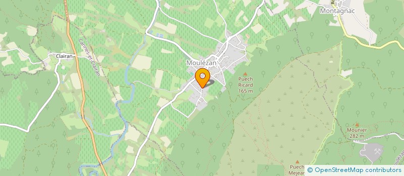 localisation de l'entreprise MONSIEUR EDGARD BOSC  MOULEZAN